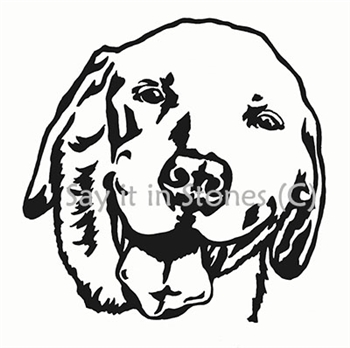 Labrador Dog  Head memorial graphic