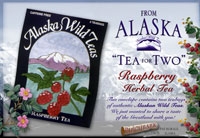 "Tea For Two" Raspberry tea greeting envelope