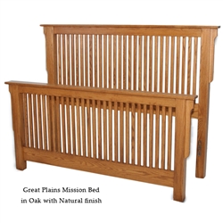 Oak Great Plains Mission Bed