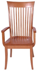 Lancaster Dining Room Chair, With Arms, Natural Cherry