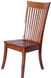 Quarter Sawn Oak Lancaster Dining Room Chair, Without Arms