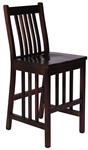 Mixed Wood Mission Dining Room Barstool, Without Arms