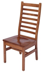 Cherry Railroad Dining Room Chair, Without Arms