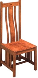 Walnut Zen Dining Room Chair, Without Arms