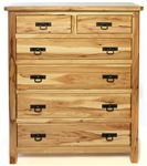 40w x 50h x 20d Houston 6 Drawer Oak Dresser
