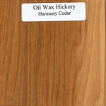 Oil and Wax Hickory Wood Sample