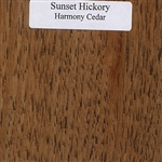 Sunset Hickory Wood Samples