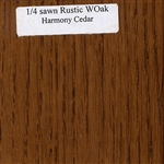 Quarter Sawn White Oak Wood Sample, Rustic Finish