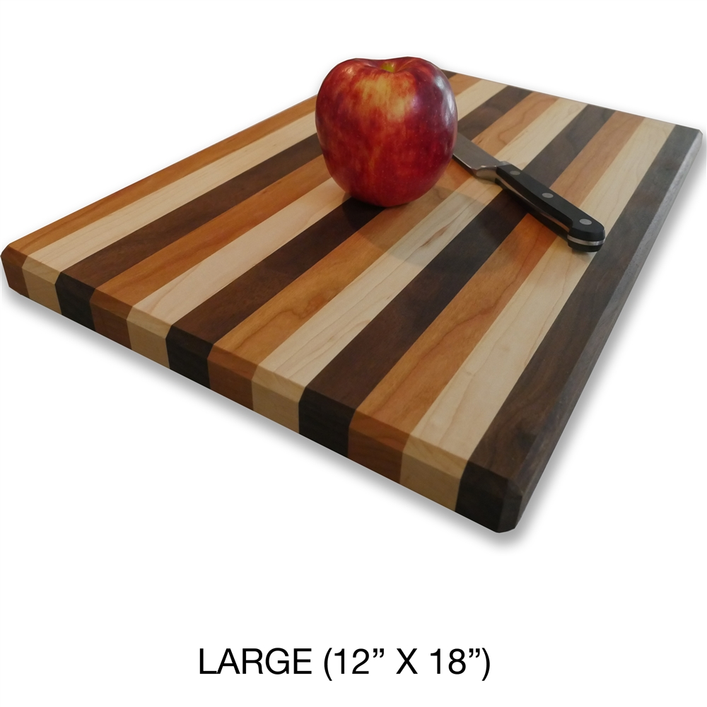 Multi Solid Wood Cutting Board - Custom Size 26 long x 17 wide x 1-1 1/2