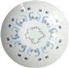 Royal Court Large Porcelain Coupe Serving Bowl, Azure