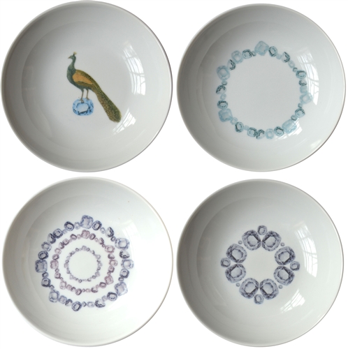 Gems Small Porcelain Coupe Bowls