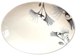 Ginkgo Leaves Medium Porcelain Coupe Serving Platter