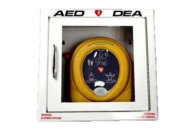 RESCUE 7 SAM PAD BILINGUAL SQUARE AED CABINET