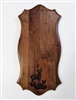 Black Walnut European / Carved Scene Wall Mount