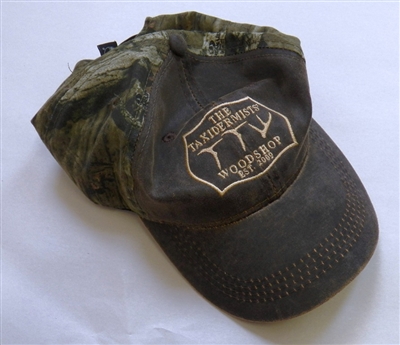 TTW Hat Weathered Brown Cotton Twill Front and Camo Back
