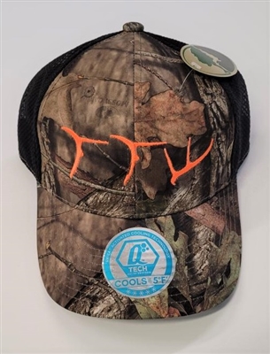 TTW Hat Weathered Camo Front and Black Mesh Back