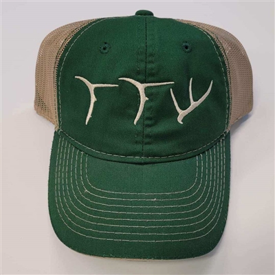 TTW Hat Weathered Green Front and Tan Mesh Back