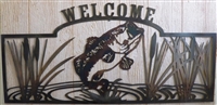 Bass Welcome Sign with Custom Finish