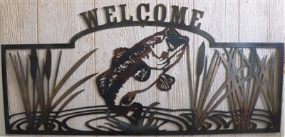 Bass Welcome Sign with Custom Finish