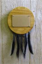 Turkey Beard Plaque and Picture Kit - Medium Oak