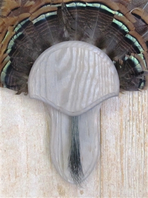 Weathered Wood Turkey Fan Beard Mounting Kit - 02