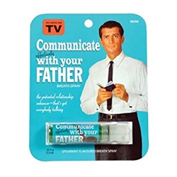 Blue Q Breath Spray: Communicate With Dad