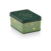 Illume 4 oz Balsam Cedar Mini Tin Candle