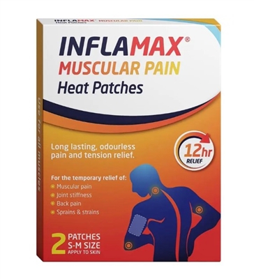 Inflamax Muscular Pain Heat Patches S-M