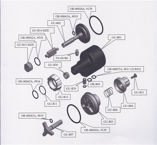 OR-00026A Rear Cap O-Ring