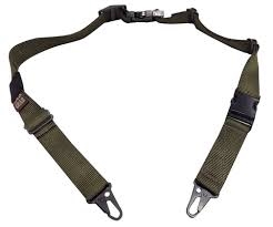 TAB GEAR Regular Sling (Fastex Buckles) with HK Hook swivel attachments Green