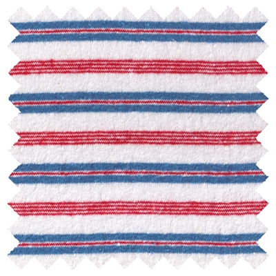 <B>ORDER#: CA-K1B-P3C1</B> <BR>55% Hemp, 45% Organic Cotton Jersey, Red/White/Blue stripes - Weight: 6.5 oz Width: 68"