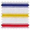 <B>ORDER#: CA-K2-P1C3</B> <BR>55% Hemp, 45% Organic Cotton Jersey Red/Blue/Yellow Stripes - Weight: 5 oz. Width: 72"