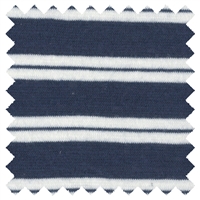 <B>ORDER#: KJ13825-1</B> <BR>100% Organic Cotton Jersey, Blue Stripe - Weigth: 3.8 oz. Width: 65"