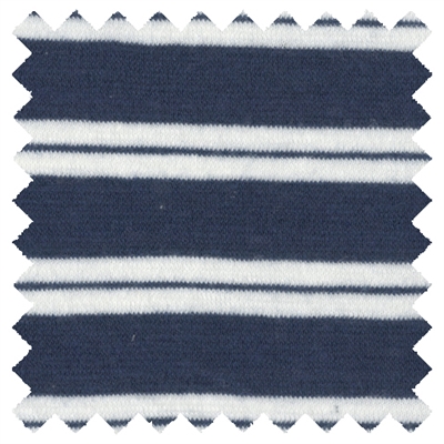 <B>ORDER#: KJ13825-1</B> <BR>100% Organic Cotton Jersey, Blue Stripe - Weigth: 3.8 oz. Width: 65"
