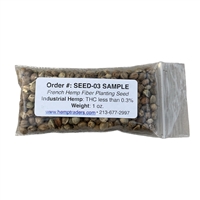 <B>ORDER#: SEED-03</B> <BR>Futura 83, Certified French Fiber Planting Seed, Sample 1 oz.