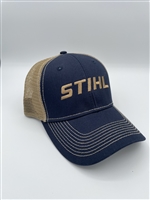 Blue & Tan Mesh Back STIHL Cap