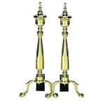 UniFlame A-9126 Solid Brass Urn Andirons
