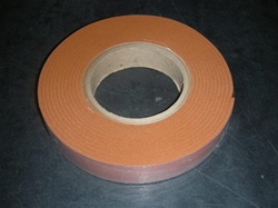 75030 RUBBER RED SILICONE SPONGE 1/8" X 1" x 15'