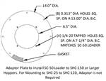 (SC50-UDKIT) ADAPTER, SC50 ON UDI PATTERN