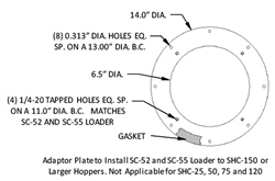 (SC52-55-UDKIT) ADAPTER, SC52/55 ON UDI PATTERN