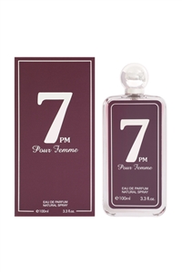 S6-9-4-104019 - 7 PM POUR FEMME SPRAY PERFUME EAU DE PARFUM FOR WOMEN - 100ML/3.4FL.OZ./3PCS