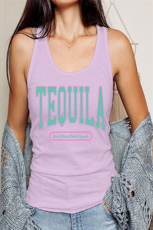 PO-1533-E2321-LIL - TEQUILA SUMMER DRINK GRAPHIC RACERBACK TANK TOP- LILAC-2-2-2-2