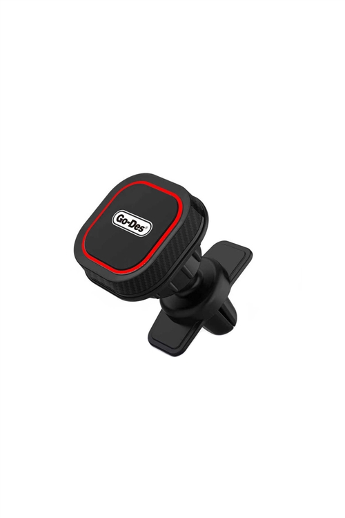S1-3-3-158805 - GO-DES AIR OUTLET MAGNETIC CAR PHONE HOLDER/MOUNT (HD667) RETAIL RED /6PCS