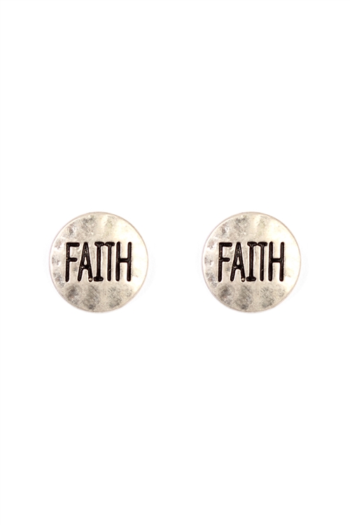 S1-1-1-24619S-FAITH STUD EARRING/6PCS