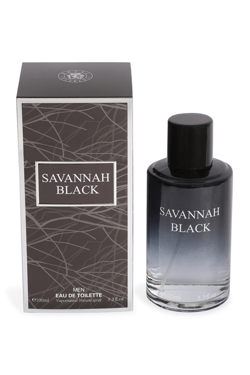 A3-7-1-26257 - SAVANNAH BLACK SPRAY COLOGNE FOR MEN 100ML/3.3 FL.OZ./3PCS