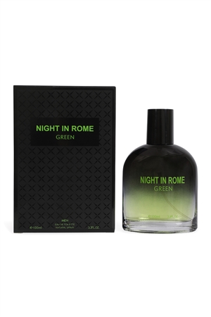 A3-7-1-26309 - NIGHT IN ROME GREEN SPRAY COLOGNE FOR MEN 100ML/3.3 FL.OZ./3PCS