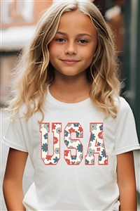 PO-3001Y-E2274Z-VIN - USA 4TH OF JULY AMERICA PATRIOTIC KIDS GRAPHIC T SHIRTS- VINTAGE WHITE-2-2-2-2