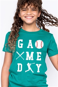 PO-3001Y-E2312Z-KELL - GAME DAY BASEBALL KIDS GRAPHIC T SHIRTS- KELLY-2-2-2-2