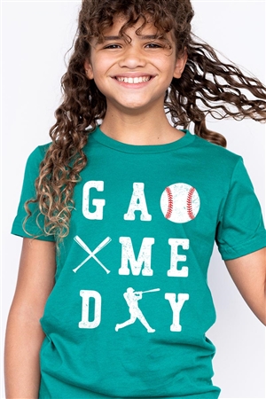 PO-3001Y-E2312Z-KELL - GAME DAY BASEBALL KIDS GRAPHIC T SHIRTS- KELLY-2-2-2-2