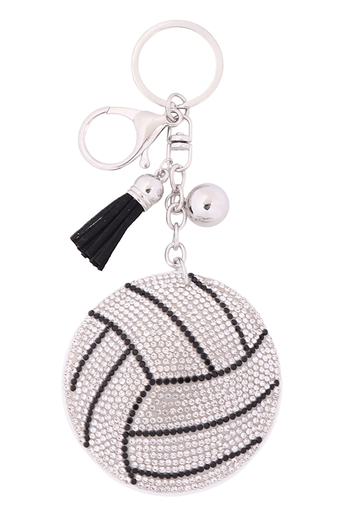 S1-1-3-31354WH-S - VOLLEYBALL SPORTS KEYCHAIN /6PCS